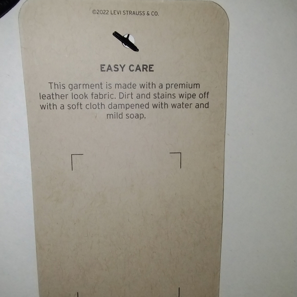 Men's Levi Leather Biker Jacket - Picture 8 of 10